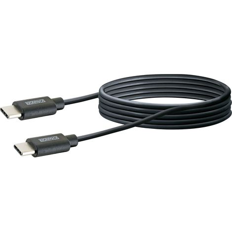 Schwaiger Sync und Ladekabel 2 m USB Type C, schwarz