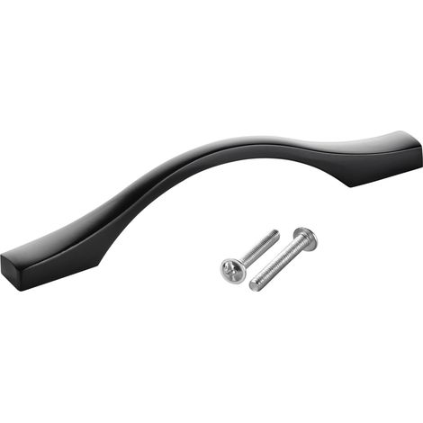 SOTECH Möbelgriff Bügelgriff Blackline XV schwarz matt Schubladengriff Schrankgriff inkl. Schrauben - Bohrlochabstand (BA) 96 mm, 1 Stück (1/4)