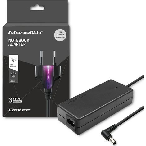 Qoltec Lenovo Laptop-Netzteil 90 W 19 V 4,9 A 5,5 x 2,5 + Stromkabel (1/5)