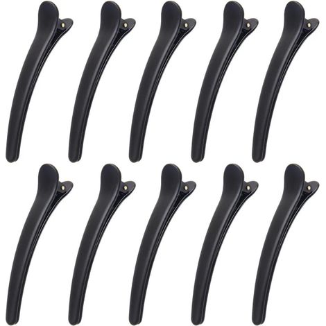 Épingles à cheveux professionnelles pour Salon de coiffure, en plastique noir (1/2)