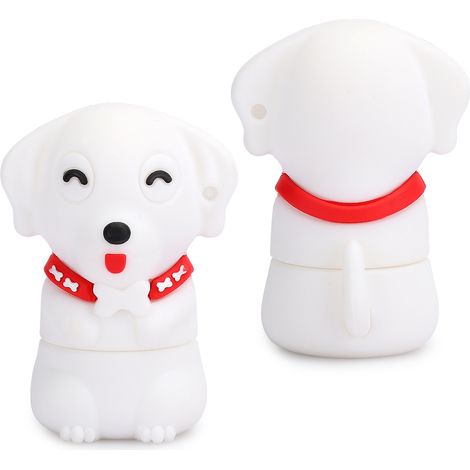 Clé USB en PVC avec motif petit chien, 64 Go