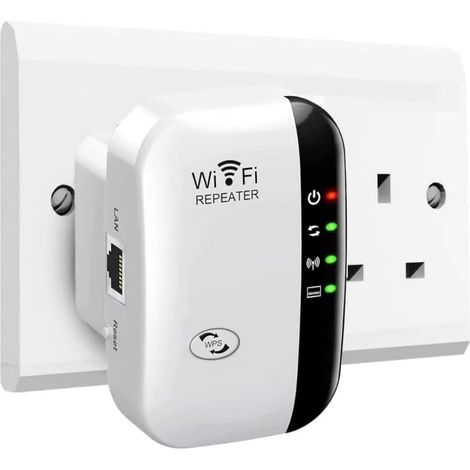 Répéteur/amplificateur WiFi (2024) - Couverture jusqu'à 3000 m² - Connexion jusqu'à 45 appareils - Amplificateur Internet - Compatible Hvid (1/5)