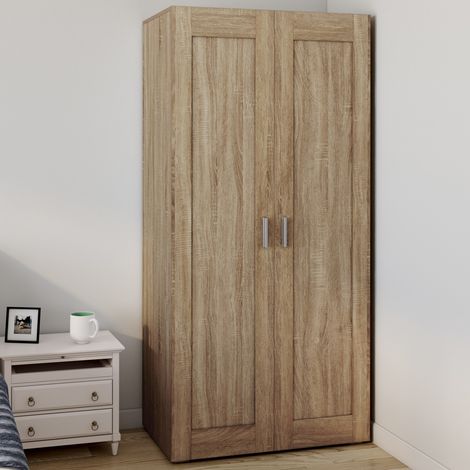 Armario de haya VITO de 2 puertas 80 cm con estantes de capacidad maxi (1/5)