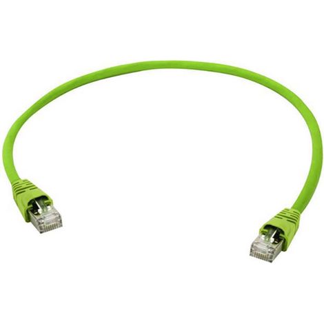 Câble de raccordement réseau informatique RJ45 Telegärtner 100008993 CAT 6a S/FTP vert 10.00 m S371991 (1/4)