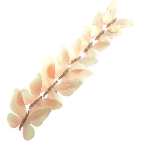 GASPER Schmetterlinge Rosa mit Glitzer & Clip 8er Box (1/2)