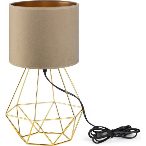 Tornado-Lampe ASBZ Samt Cappuccino-Gold (1/5)