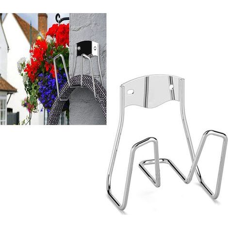 Wall-mounted hose bracket, sturdy bracket, with screw and hook for hose reel. (1/5)