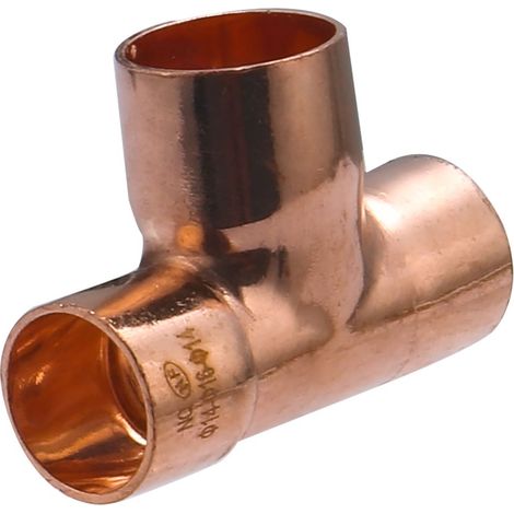 Té femelle réduit à souder pour tube cuivre NOYON & THIEBAULT Ø14 - Ø16 - Ø14
