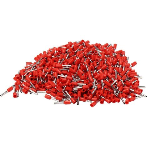 1000 cosses de câble à broches isolées en cuivre et PVC, pré-isolées pour l'éclairage de transport
