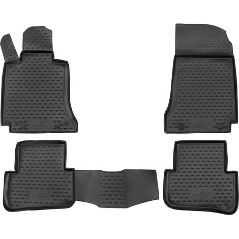 Tapis en caoutchouc XTR pour Mercedes-Benz Classe C (W204) 01/2007 - 01/2015, Classe C (S204) 08/2007 - 08/2014 (1/5)