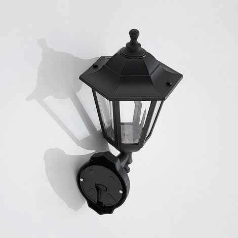 Lindby Lámpara de pared Led exterior 'Iavo' en Negro Plástico