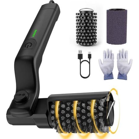 [RM]Brosse électrique pour barbecue - Brosse électrique à tête réglable - Fabriquée en acier inoxydable 304 - Convient à tous les barbecues (f2) (1/5)