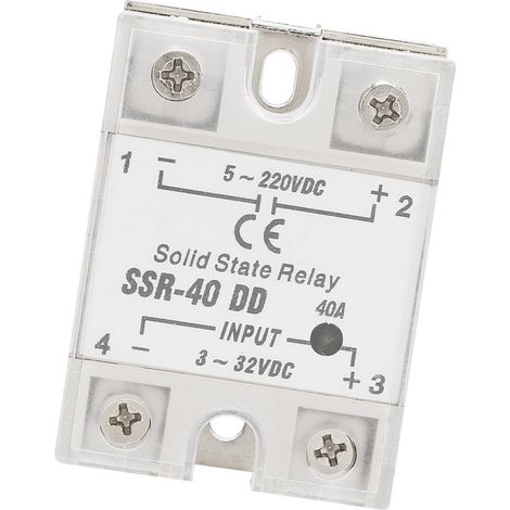 Relais statique SSR-40 DD 40A 5-220VDC pour processus d'automatisation industrielle (1/5)