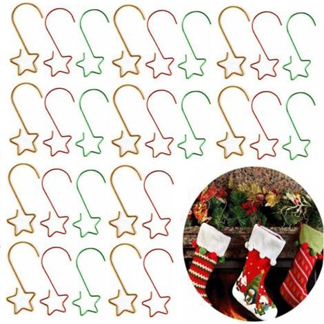 Set di 60 ganci per palline di Natale, ganci per albero di Natale, ganci per ornamenti natalizi, piccoli ganci per albero di Natale (1/5)