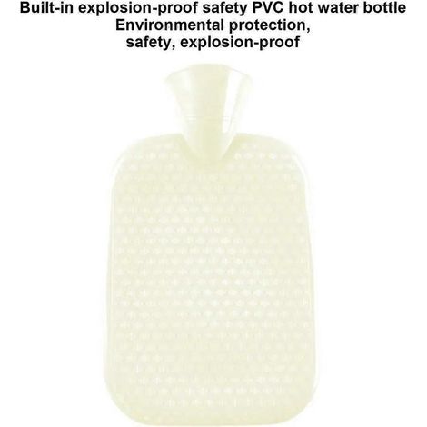 2-Liter-Wärmflasche mit Strickbezug