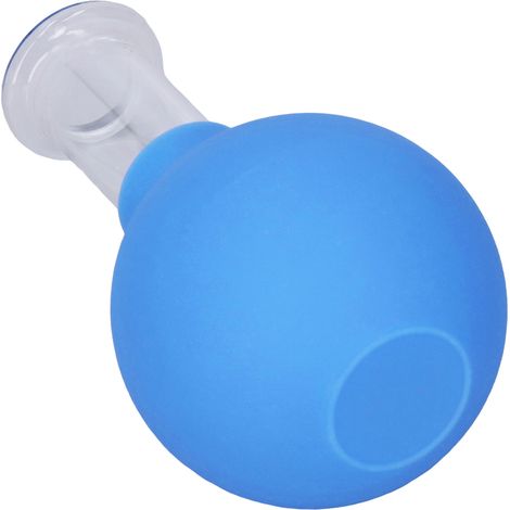 Blauer Silikon-Gesichtssaugknopf, Größe 2, für Massage und Saugfunktion, individueller Drainage-Saugknopf. (1/5)