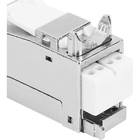 Module d'information RJ45 sans appel de catégorie 7 (CAT7) avec blindage à 90 degrés pour réseaux informatiques 10 Gigabit (1/5)