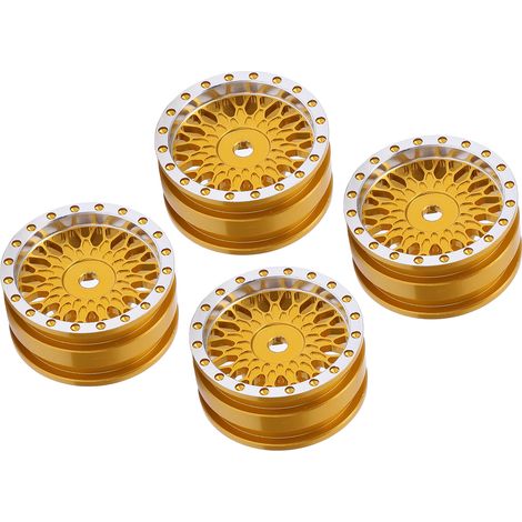 goldene Radnaben aus Metall für AXIAL SCX24 AXI90081 AXI00001 AXI00002 1/24 RC-Car-Zubehör (1/5)