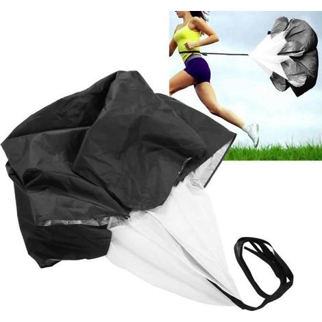 Parachute de Résistance d'Entraînement de Vitesse de Traînée Football Parapluie de Musculation(Noir) (1/4)