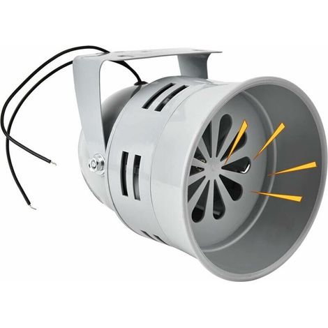 Alarme à Moteur électrique, Sirène de Raid Aérien Résistante à Moteur Alarme de Klaxon en Métal de Prévention des Incendies de Véhicule de Transport D'usine 120 db Sirène de voiture (DC (1/5)