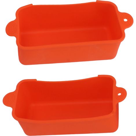 Lot de 2 tapis de récupération de graisse réutilisables en silicone, récupérateurs de graisse arrière pour poêle à griller (1/5)