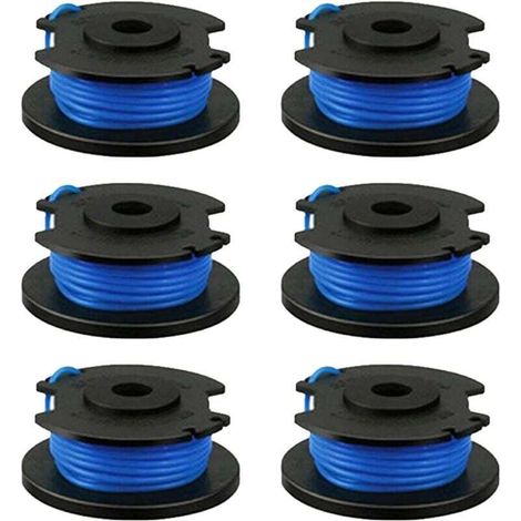 Bardusch-Bobine de câble de rechange pour Ryobi One+ AC14RL3A. Olt1832 Rac124. 1.6 mm. pour tondeuses à gazon Ryobi 18 V. 24 V. 40 V. 3.4 m (6 pièces) (1/4)
