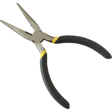 Pince à bec long, pointe fine, acier au carbone, outil de coupe de 160 mm pour travaux d'entretien et de maintenance. (1/5)