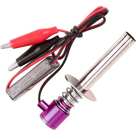 Elektronischer Glühkerzenstarter für 6V - 24V Motoren von Nitro-RC-Cars (lila) (1/5)