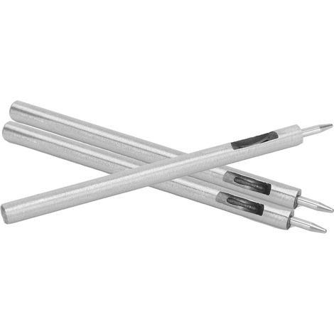 3 emporte-pièces ronds en acier allié pour le bricolage en cuir, outil de perçage creux 0,8 mm (1/5)