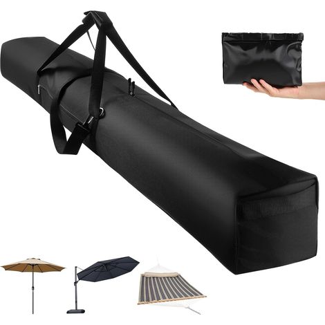 Sac de transport pour parasol de terrasse, sac de rangement pour parasol de plage 900D amélioré avec sangle de transport rembourrée et fermeture éclair à double ouverture imperméable, sac parapluie (1/5)