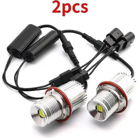 Für BMW 1er E87 116i 116d 118i 118d 120i 120d 130i (vor Facelift, 04-07): 90W LED-Angel-Eyes-Positionsleuchten (weiß, 2 Stück)