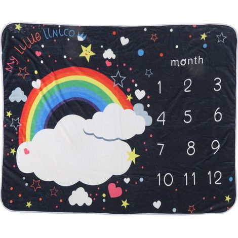 Tapis de jeu doux pour nouveau-né, couverture mois bébé, accessoires photo bébé, fond de prise de vue (1/5)