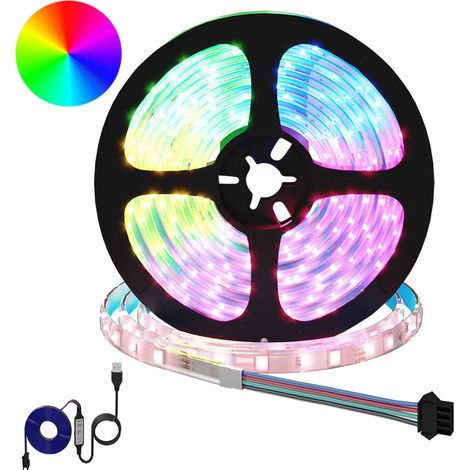 LED Streifen 2 pcs Schwarz und Transparent 5100 mm