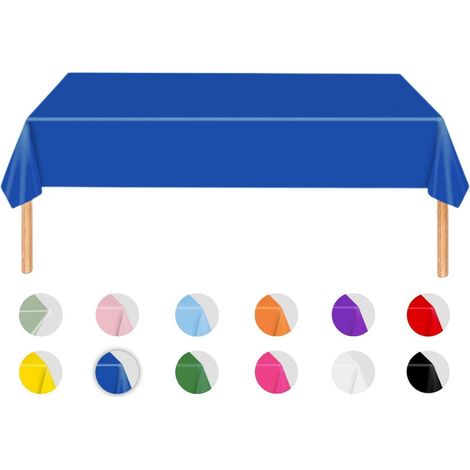 Nappe bleue rectangulaire 137x274cm pour jardin & fêtes