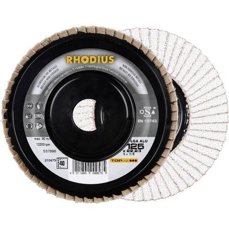 Disque segmenté Diamètre 125 mm Ø de perçage 22.23 mm Métaux non ferreux LGA ALU RHODIUS 210476 (1/4)
