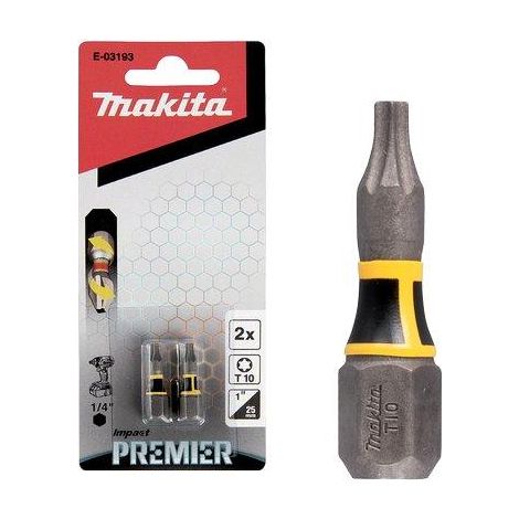 INSERTO TORX X AVVITATORE IMPULSI MAKITA - TXMM 10X25 CF=PZ 2- 3 confezioni