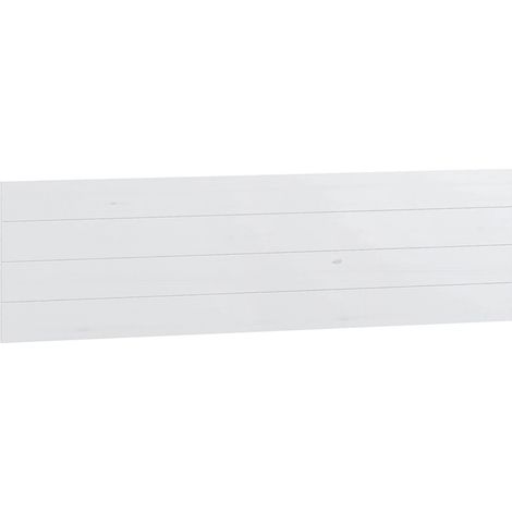 Tête de lit en pin massif coloris Blanc - Longueur 155 x Hauteur 45 cm (1/4)