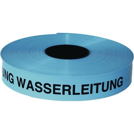 KELMAPLAST Trassenwarnband Achtung TrinkwasserleitungBreite 40 mm Länge 250 m blau