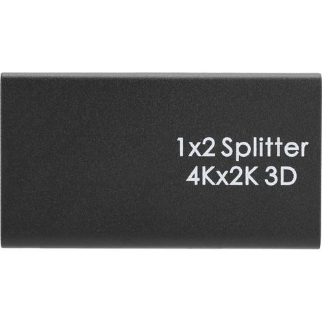 Répartiteur HDMI 4K, commutateur vidéo HD HDMI, amplificateur 1 entrée 2 sorties, double affichage, prise 100-240 VAU (1/5)