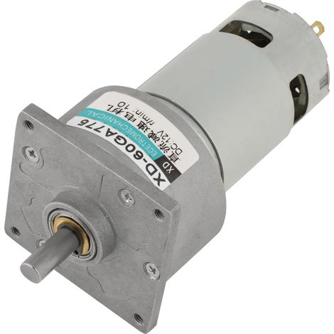 Moteur à engrenages métalliques Micro DC 35W 12V 10tr/min avec contrôle de vitesse, rotation horaire/antihoraire (1/5)