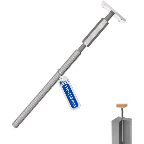 Support de poteau galvanisé à chaud 110 x 100 mm – Hauteur réglable avec platine bois – Pied de poteaux pour clôture – GeZu Impex