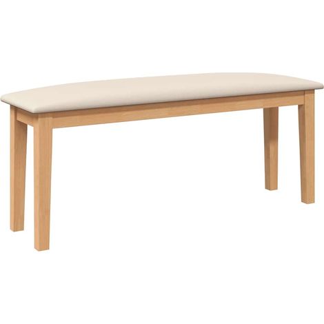 Banc 110 cm bois massif caoutchouc CFW647307 (1/5)