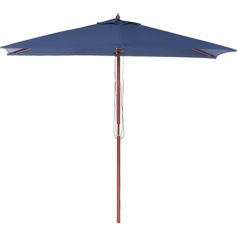 Ombrellone da giardino blu scuro 144 x 195 cm Flamenco