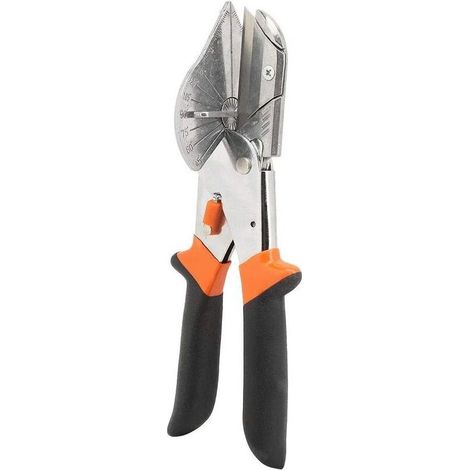 Cisaille à onglets multi-angle, poignée noire antidérapante Outil à main multifonctionnel pour cisaille à angle pour couper du bois mince, ux à angle (1/5)