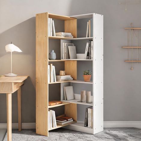 Bibliothèque en truciolato 111,5 x 23,8 x 163,7 cm (1/5)