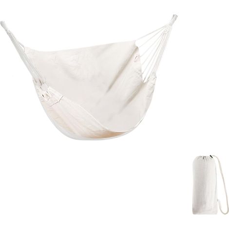 Fauteuil suspendu pour cadre pliable, portable pour l'intérieur et l'extérieur, jardin, salon, chambre à coucher, beige, 130 x 100 cm
