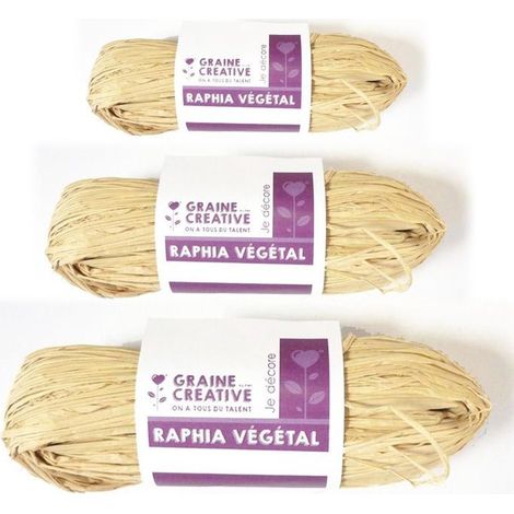 Raphia végétal naturel 150 g (1/3)