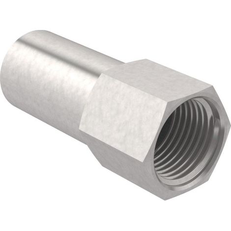 Geberit Mapress Acciaio inox Transizione con filettatura interna e estremità a innesto, DN 50 / 15, 33854