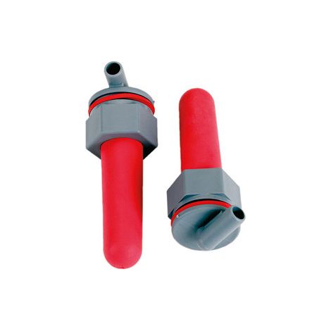 Lot de 2 tétines rouges de rechange pour seau d'allaitement Kerbl