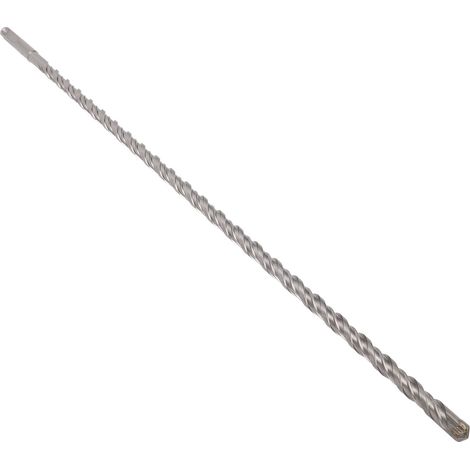 Foret à béton pour marteau perforateur, queue ronde, 450 mm, 2 trous, 2 fentes, pointe carbure haute performance, 12 mm (1/5)